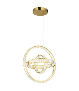 Neil Pendant Ceiling Light Gold Colors K5 Crystals 3x LED Dimmable 2700-6000K-1