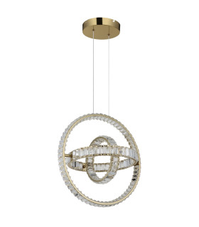 Neil Pendant Ceiling Light Gold Colors K5 Crystals 3x LED Dimmable 2700-6000K-2
