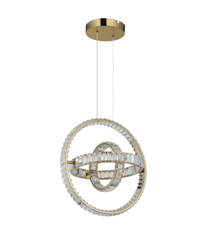 Neil Pendant Ceiling Light Gold Colors K5 Crystals 3x LED Dimmable 2700-6000K-2