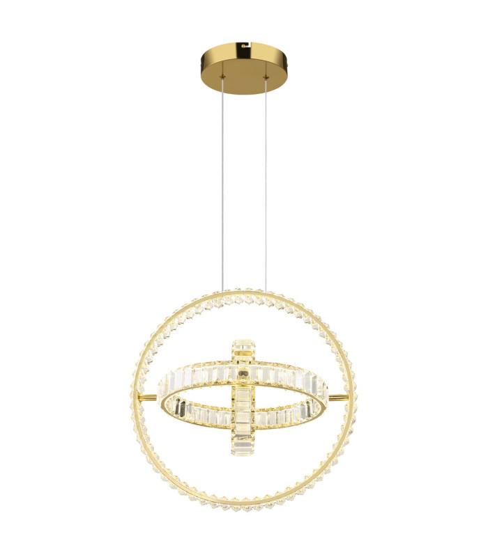 Neil Pendant Ceiling Light Gold Colors K5 Crystals 3x LED Dimmable 2700-6000K-3
