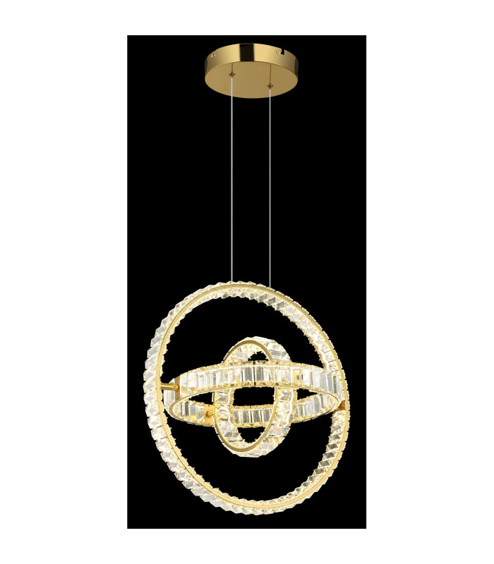 Neil Pendant Ceiling Light Gold Colors K5 Crystals 3x LED Dimmable 2700-6000K-5