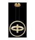 Neil Pendant Ceiling Light Gold Colors K5 Crystals 3x LED Dimmable 2700-6000K-6