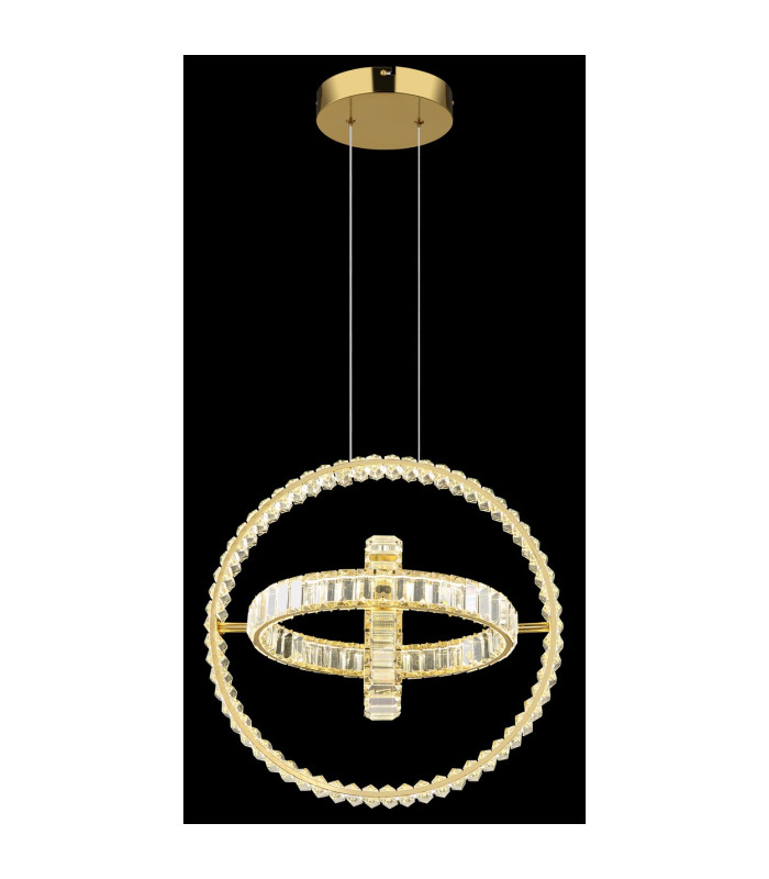 Neil Pendant Ceiling Light Gold Colors K5 Crystals 3x LED Dimmable 2700-6000K-6