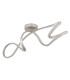 Swirl Integrated LED Semi Flush Ceiling Light Nickel Matt LED 4000K-2