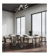 Swirl Integrated LED Semi Flush Ceiling Light Nickel Matt LED 4000K-6