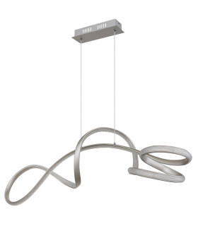 Swirl Pendant Ceiling Light Nickel Matt LED 4000K-2