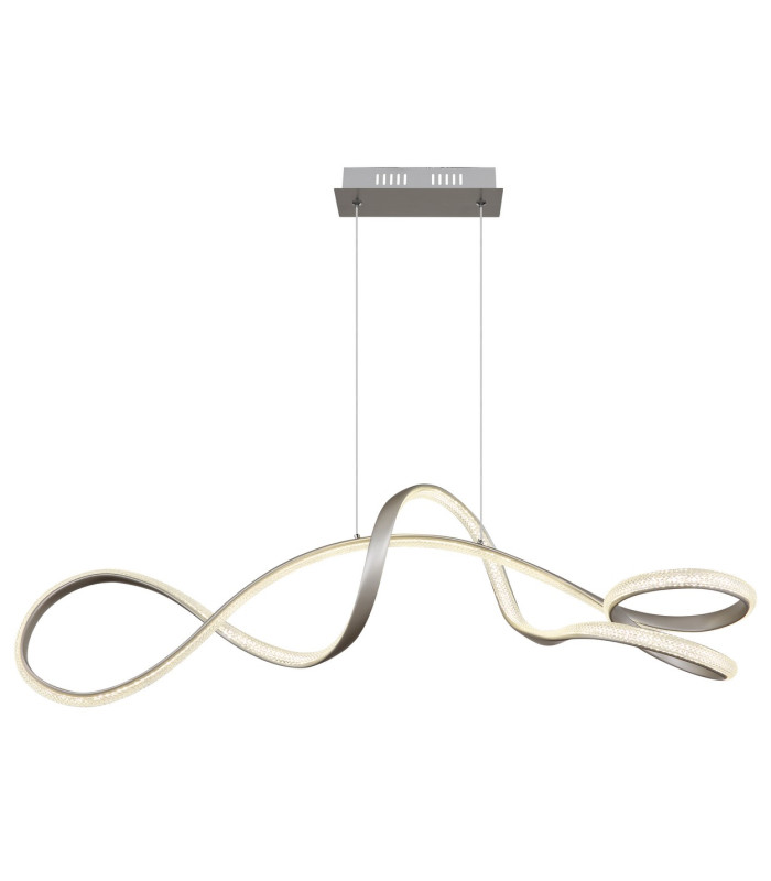Swirl Pendant Ceiling Light Nickel Matt LED 4000K-3