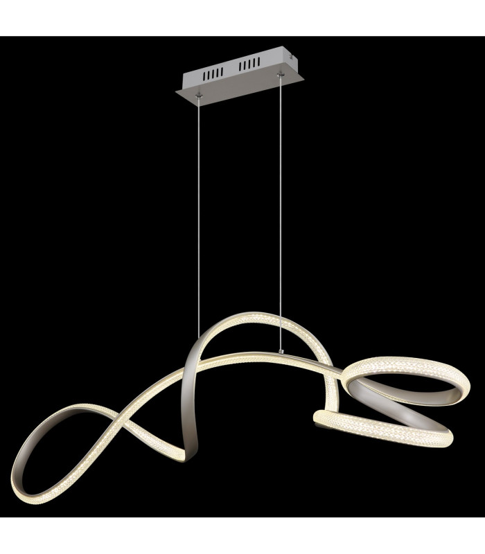 Swirl Pendant Ceiling Light Nickel Matt LED 4000K-4