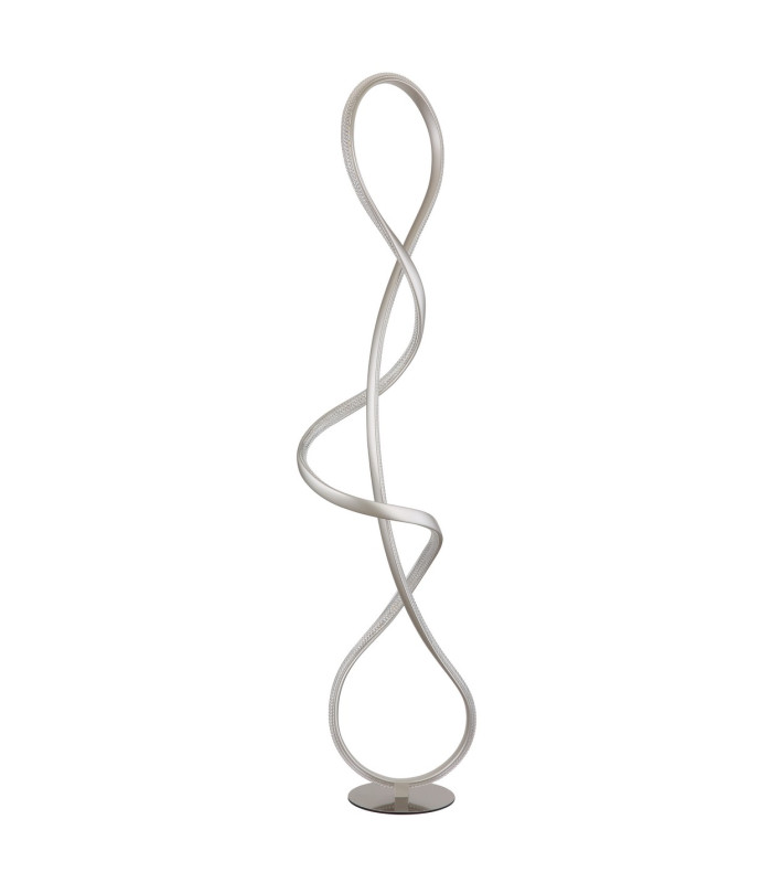Swirl LED Integrated Floor Lamp Nickel Matt LED 4000K-2