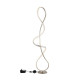 Swirl LED Integrated Floor Lamp Nickel Matt LED 4000K-4