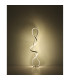 Swirl LED Integrated Floor Lamp Nickel Matt LED 4000K-5