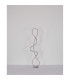 Swirl LED Integrated Floor Lamp Nickel Matt LED 4000K-7