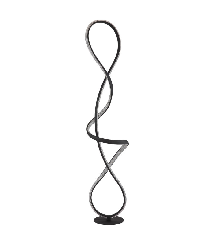 Swirl LED Integrated Floor Lamp Matt Black LED 4000K-2