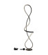 Swirl LED Integrated Floor Lamp Matt Black LED 4000K-4