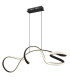 Swirl Pendant Ceiling Light Matt Black LED 4000K-1