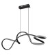Swirl Pendant Ceiling Light Matt Black LED 4000K-2