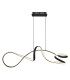 Swirl Pendant Ceiling Light Matt Black LED 4000K-3