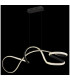 Swirl Pendant Ceiling Light Matt Black LED 4000K-4