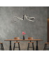 Swirl Pendant Ceiling Light Matt Black LED 4000K-6