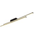 Kirina Integrated LED Semi Flush Ceiling Light Matt Black 2x LED 3000K-1