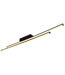 Kirina Integrated LED Semi Flush Ceiling Light Matt Black 2x LED 3000K-1