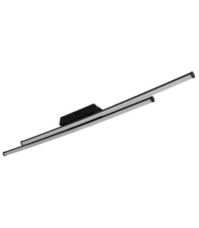 Kirina Integrated LED Semi Flush Ceiling Light Matt Black 2x LED 3000K-2