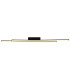 Kirina Integrated LED Semi Flush Ceiling Light Matt Black 2x LED 3000K-3