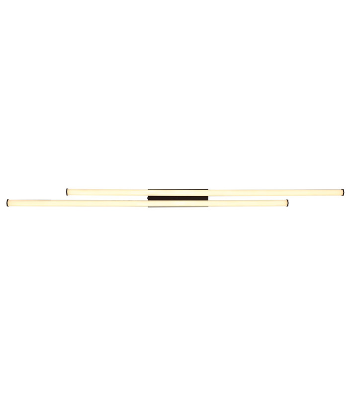 Kirina Integrated LED Semi Flush Ceiling Light Matt Black 2x LED 3000K-4