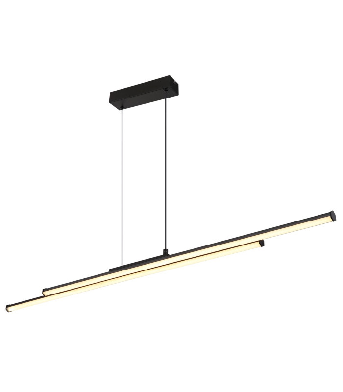 Kirina Pendant Ceiling Light Matt Black 2x LED 3000K-1
