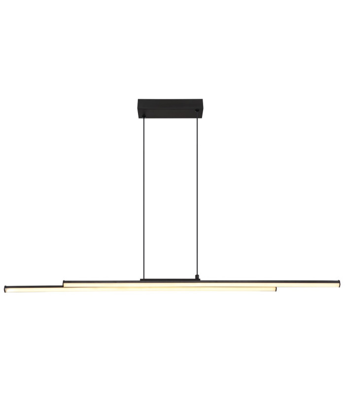 Kirina Pendant Ceiling Light Matt Black 2x LED 3000K-3