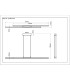 Kirina Pendant Ceiling Light Matt Black 2x LED 3000K-8