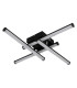 Kirina Integrated LED Semi Flush Ceiling Light Matt Black 4x LED 3000K-2
