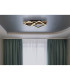 Obrien 48x31cm Integrated LED Semi Flush Ceiling Light Matt Black 2x LED 3000K-10