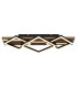 Obrien 61x31cm Integrated LED Semi Flush Ceiling Light Matt Black 3x LED 3000K-3