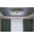 Obrien 61x31cm Integrated LED Semi Flush Ceiling Light Matt Black 3x LED 3000K-10