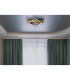 Obrien 33x31cm Integrated LED Semi Flush Ceiling Light Matt Black LED 3000K-10