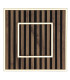 Woody 45cm Integrated LED Semi Flush Ceiling Light Matt Black LED 3000K-4