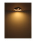 Woody 45cm Integrated LED Semi Flush Ceiling Light Matt Black LED 3000K-7