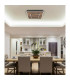 Woody 45cm Integrated LED Semi Flush Ceiling Light Matt Black LED 3000K-10
