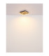 Woody 80x20cm Integrated LED Semi Flush Ceiling Light Matt Black LED 3000K-8