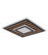 Woody 40cm Integrated LED Semi Flush Ceiling Light Matt Black LED 3000K-2