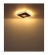 Woody 40cm Integrated LED Semi Flush Ceiling Light Matt Black LED 3000K-7