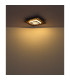 Woody 40cm Integrated LED Semi Flush Ceiling Light Matt Black LED 3000K-8