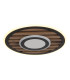 Woody 40cm Integrated LED Semi Flush Ceiling Light Matt Black LED 3000K-4