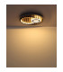 Woody 50cm Integrated LED Semi Flush Ceiling Light Matt Black LED 3000K-6