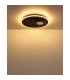 Woody 50cm Integrated LED Semi Flush Ceiling Light Matt Black LED 3000K-7