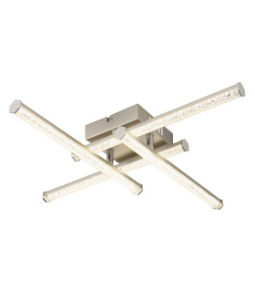 Kirina Integrated LED Semi Flush Ceiling Light Nickel Matt 4x LED 4000K-1