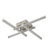 Kirina Integrated LED Semi Flush Ceiling Light Nickel Matt 4x LED 4000K-2