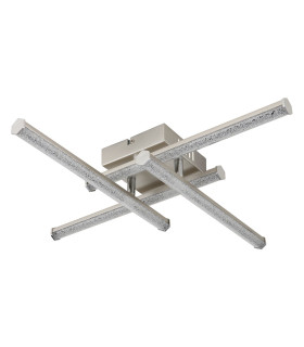 Kirina Integrated LED Semi Flush Ceiling Light Nickel Matt 4x LED 4000K-2