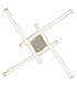 Kirina Integrated LED Semi Flush Ceiling Light Nickel Matt 4x LED 4000K-4